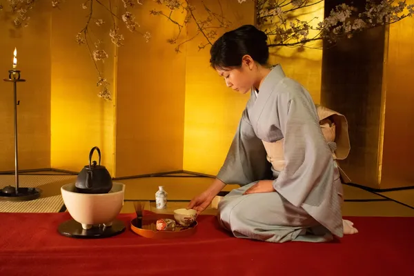 Private tea ceremony in machiya